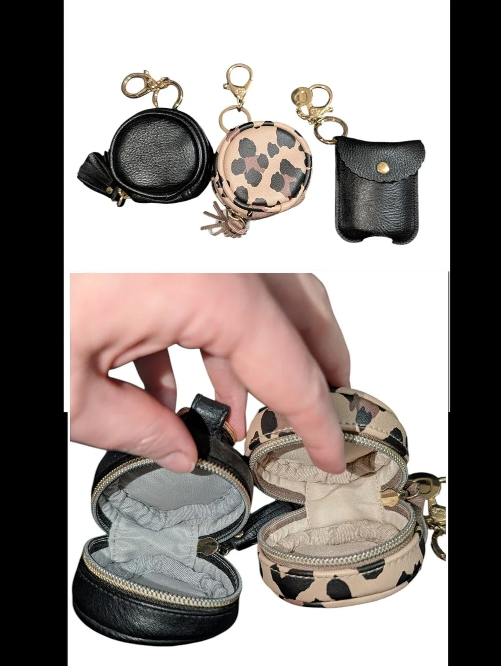 Itzy Ritzy Mini Diaper Bag Backpack Black And Gold Hardware